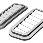 TwinZ Design 300ZX Hood Air Intakes