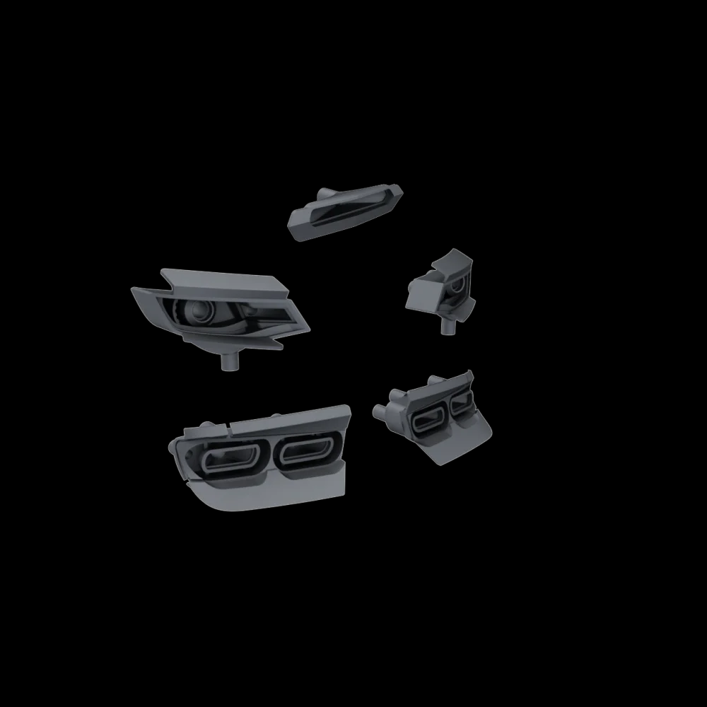 Camaro ZL1 Gen3 Light buckets with 3rd brake light bucket